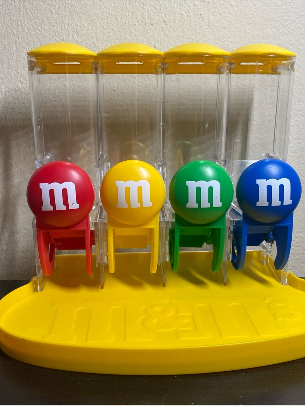 M&M'S Four-Station Candy Dispenser in Red, Yellow, Green, Blue